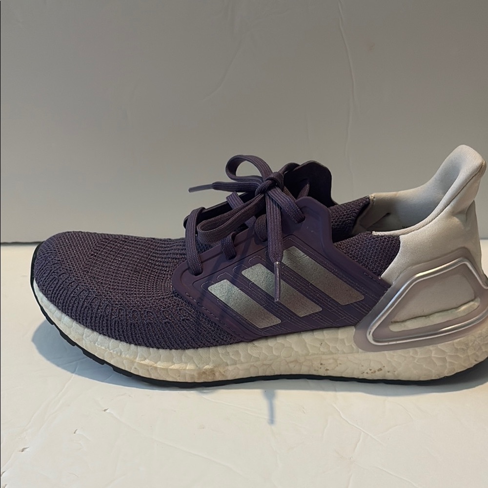 adidas Purple and Silver Athletic Shoes